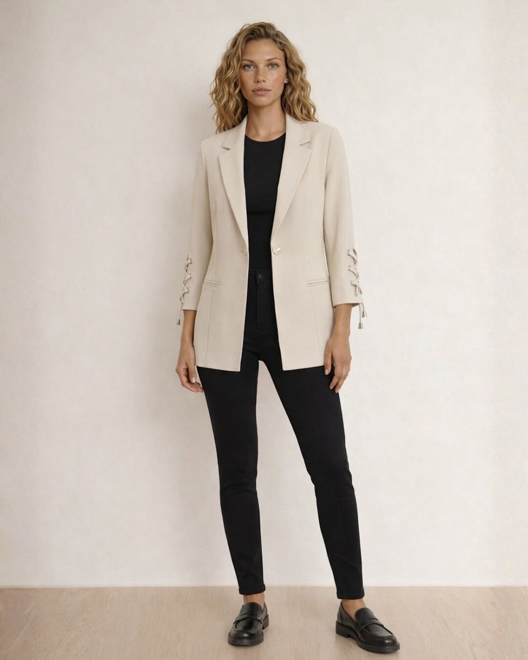 Mia Yazlık Blazer Ceket - BEJ