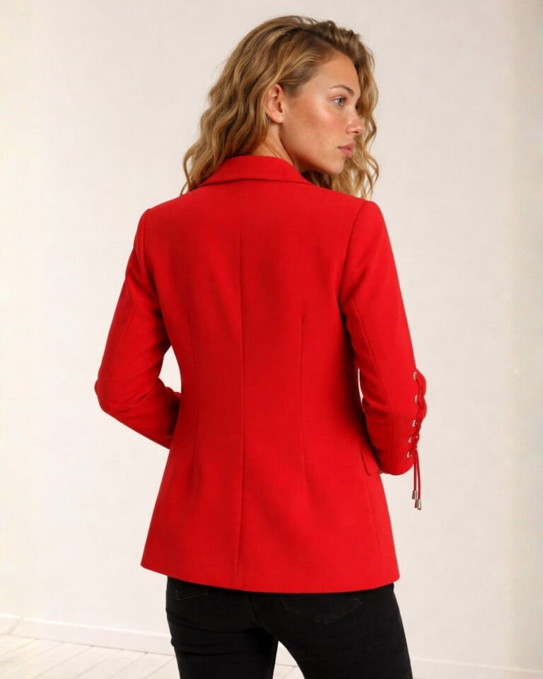Mia Yazlık Blazer Ceket - KIRMIZI