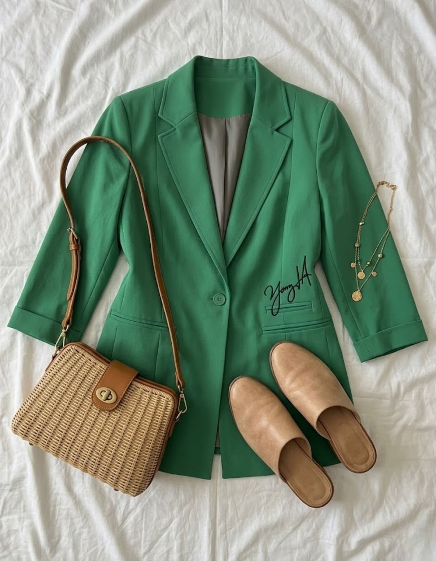 Mary Blazer Ceket - YEŞİL