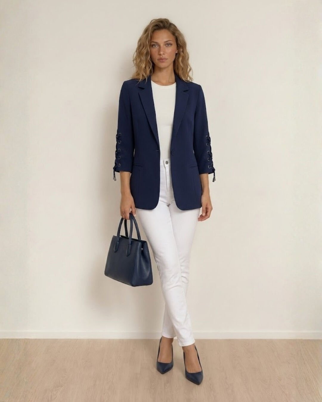 Mia Yazlık Blazer Ceket - LACİVERT