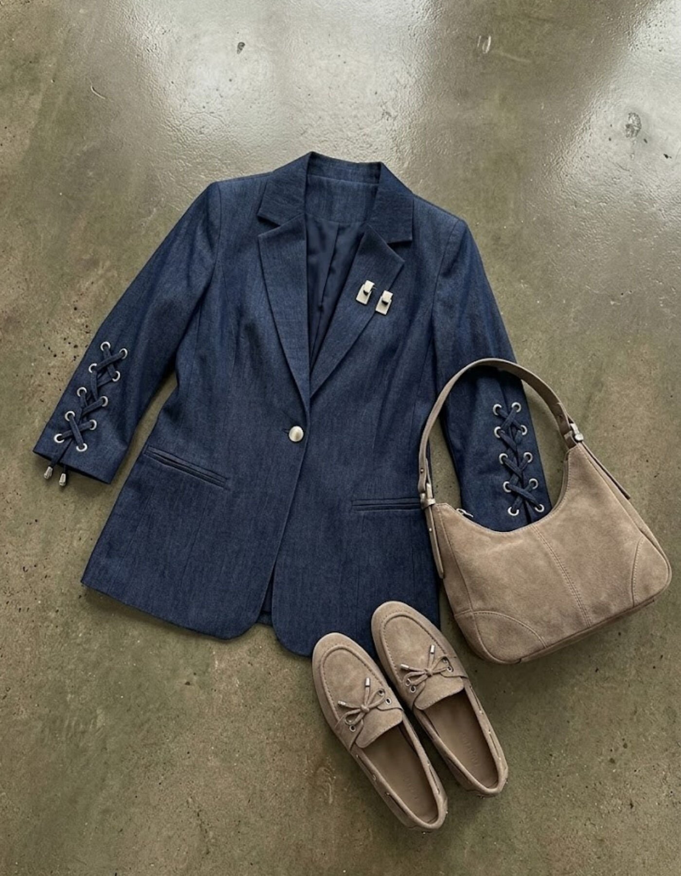 Mia Yazlık Blazer Ceket - KOT
