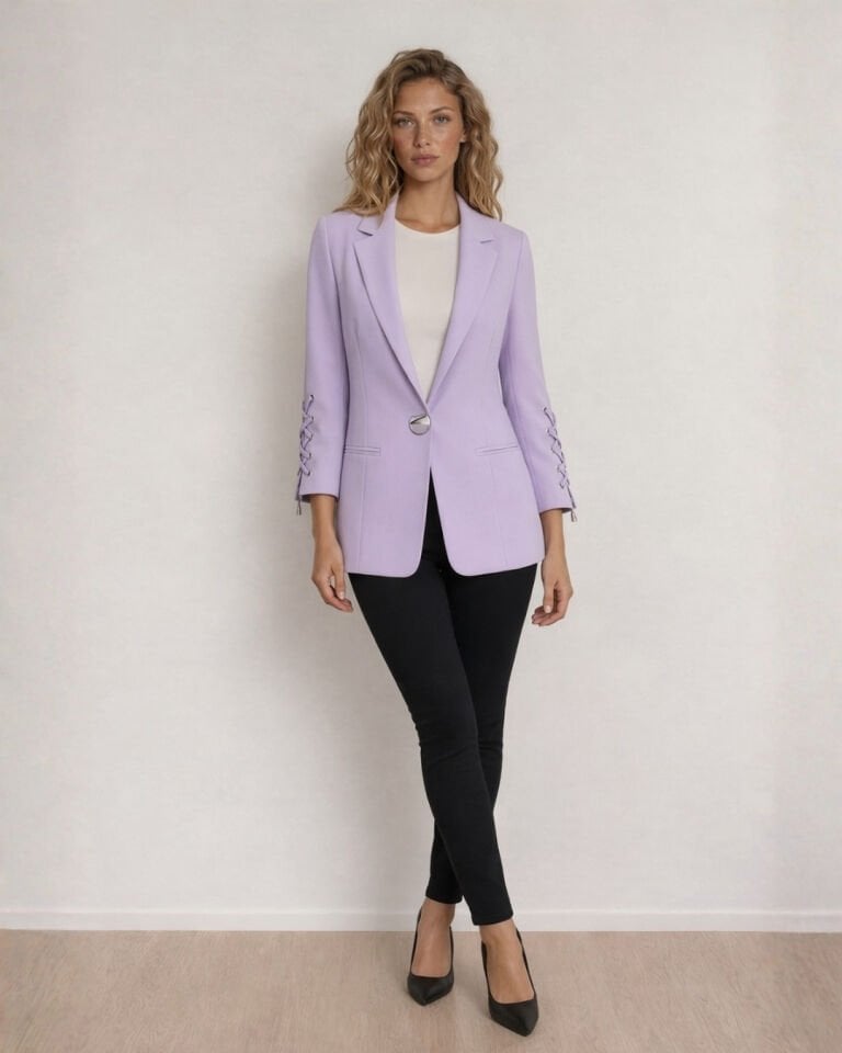 Mia Yazlık Blazer Ceket - LİLA