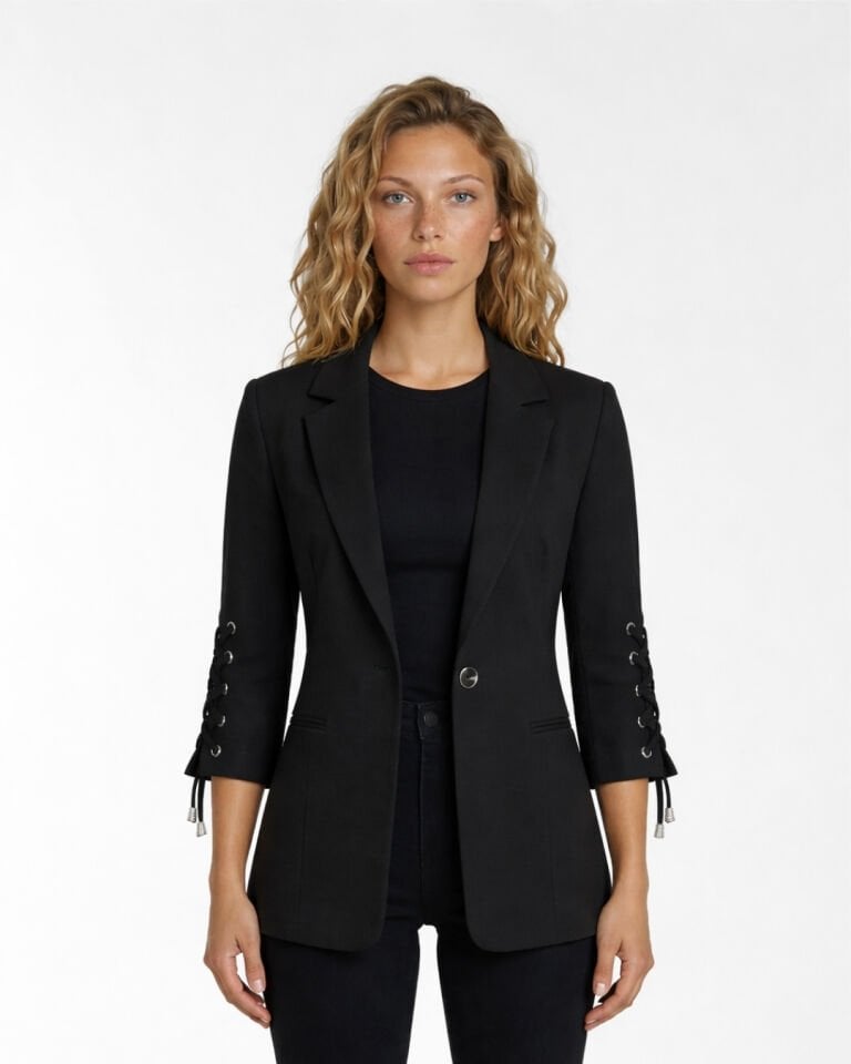 Mia Yazlık Blazer Ceket - SİYAH