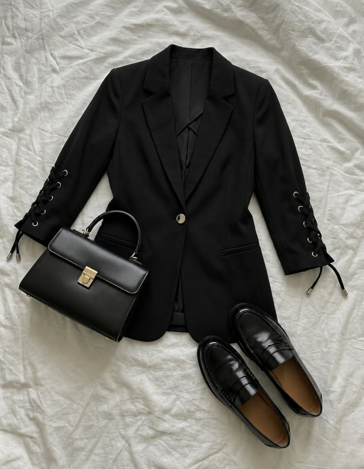 Mia Yazlık Blazer Ceket - SİYAH