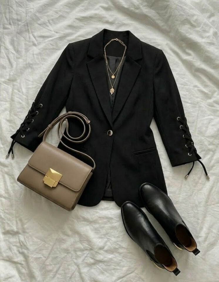 Mia Yazlık Blazer Ceket - SİYAH