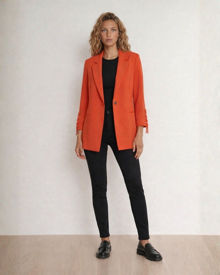 Mia Yazlık Blazer Ceket - TURUNCU