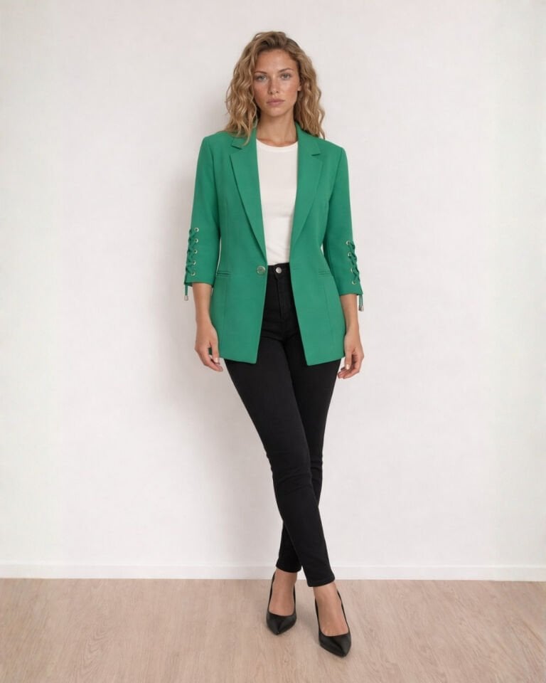 Mia Yazlık Blazer Ceket - YEŞİL