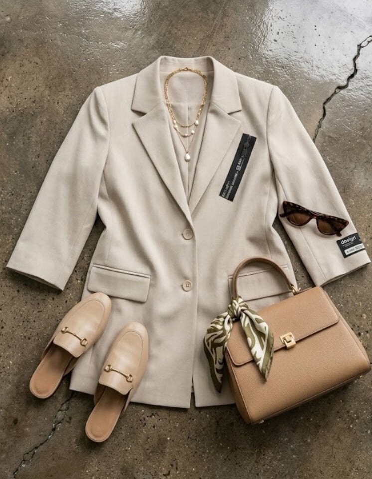 Zoe Yazlık Blazer Ceket - BEJ