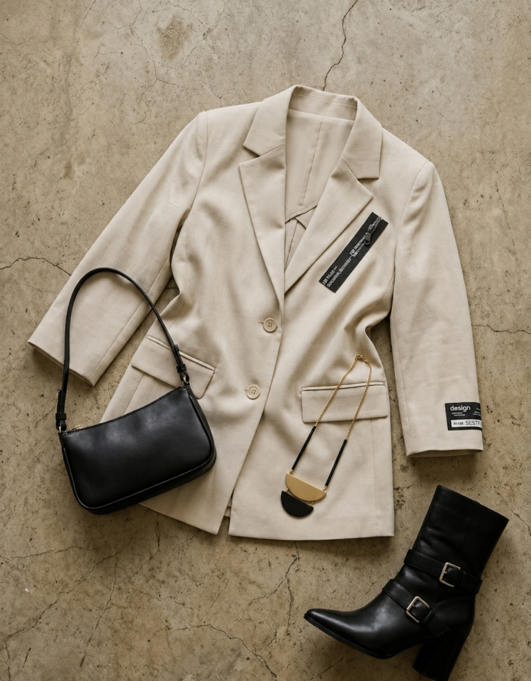 Zoe Yazlık Blazer Ceket - BEJ