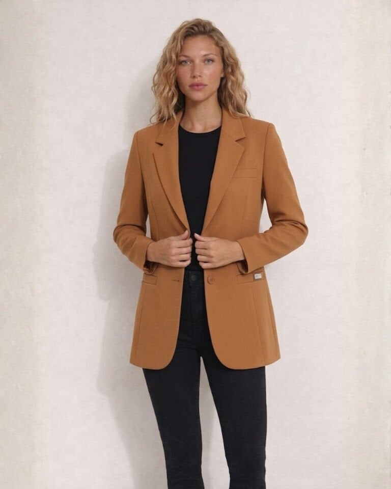 Ruby Blazer Ceket - CAMEL