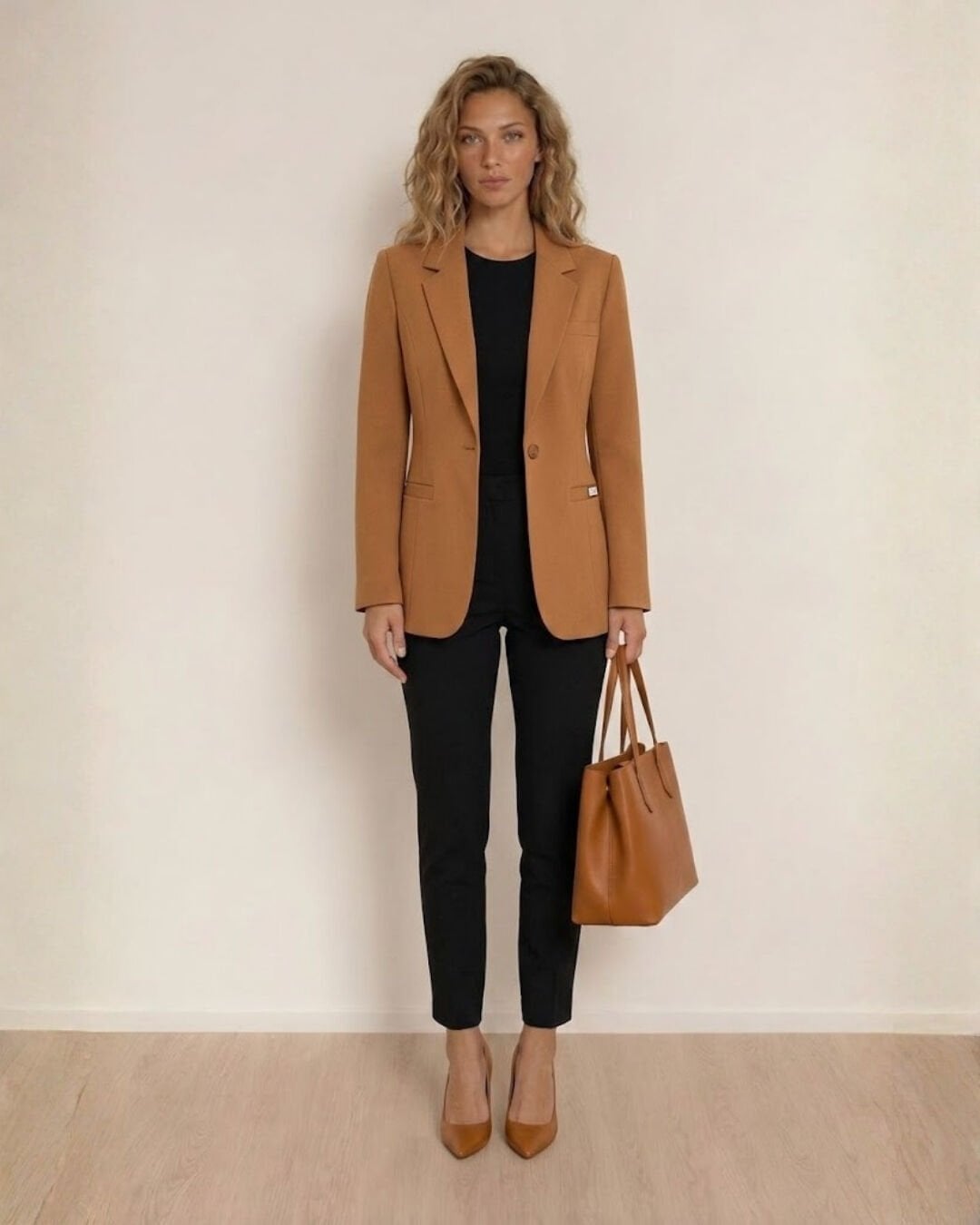 Ruby Blazer Ceket - CAMEL