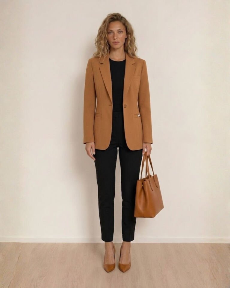 Ruby Kışlık Blazer Ceket - CAMEL