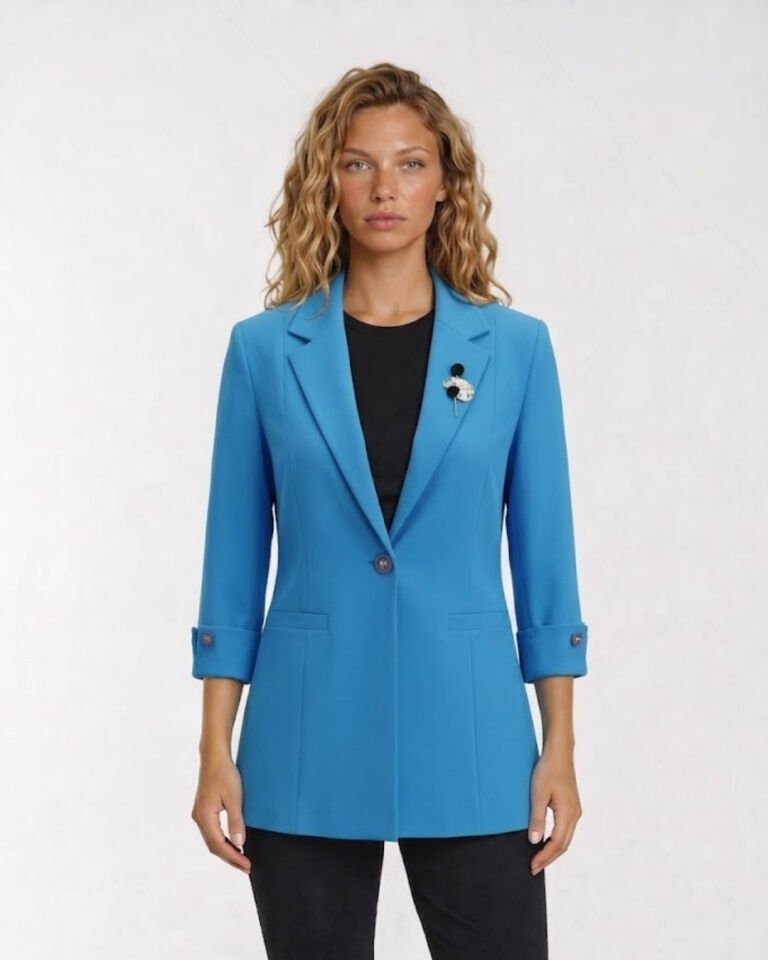 Diya Blazer Ceket - TURKUAZ