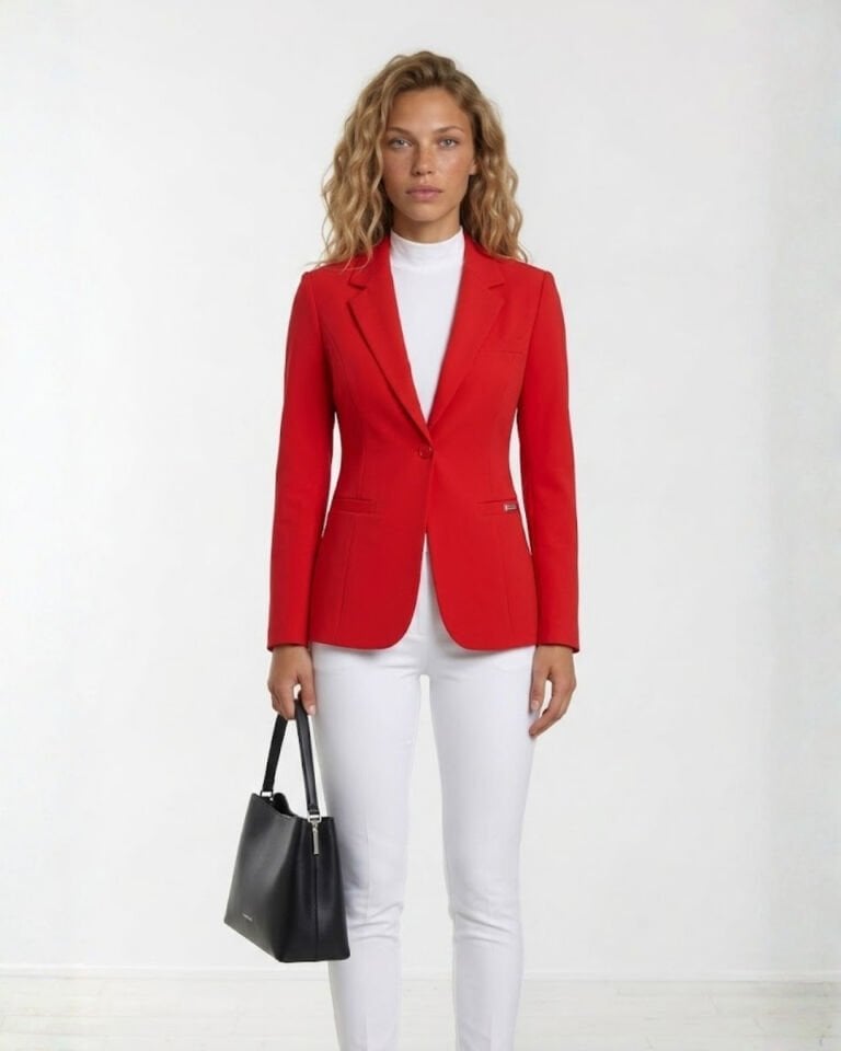 Ruby Blazer Ceket - KIRMIZI