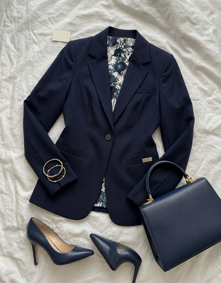 Ruby Blazer Ceket - LACİVERT