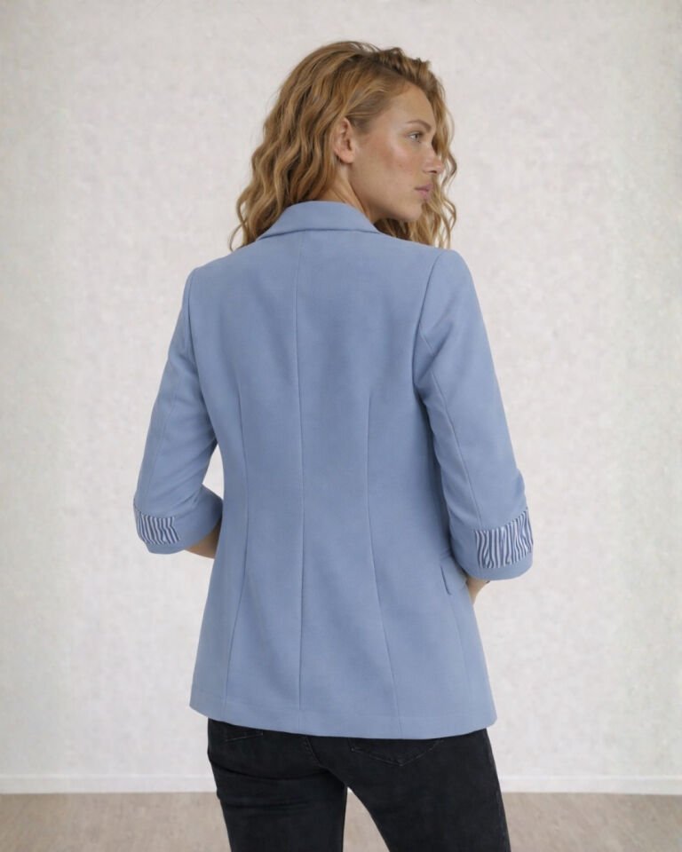 Adel Blazer Ceket - BUZ MAVİ