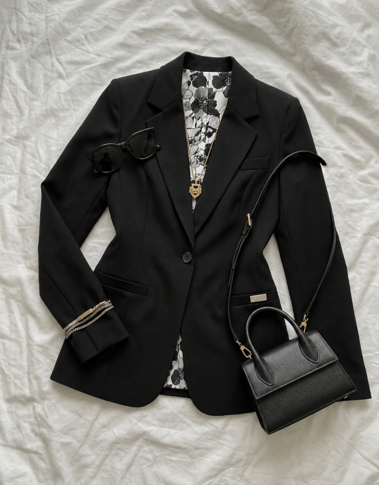 Ruby Blazer Ceket - SİYAH