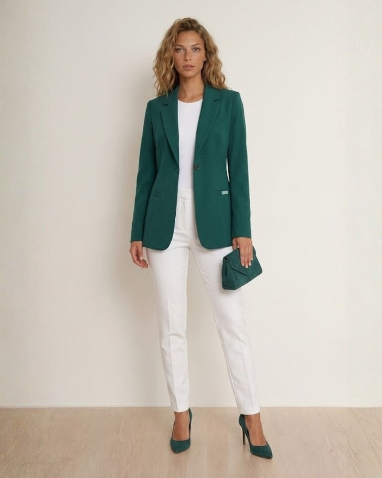 Ruby Blazer Ceket - YEŞİL
