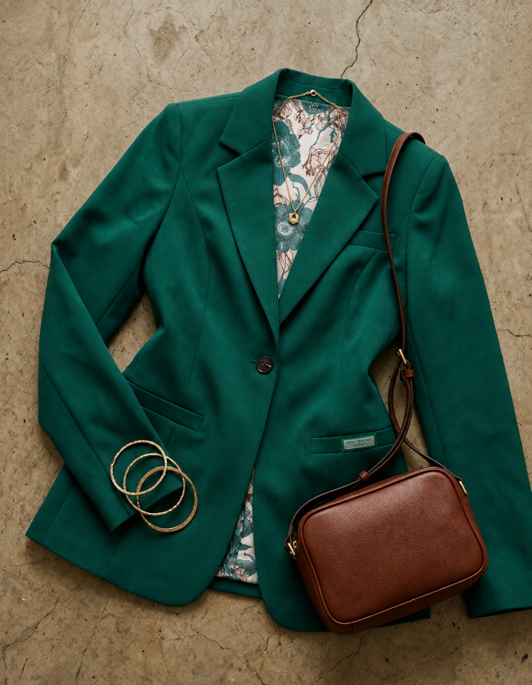 Ruby Blazer Ceket - YEŞİL