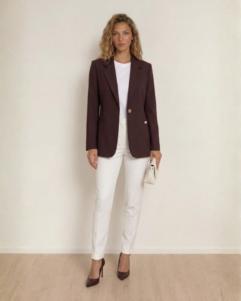 Ester Kışlık Blazer Ceket - BORDO
