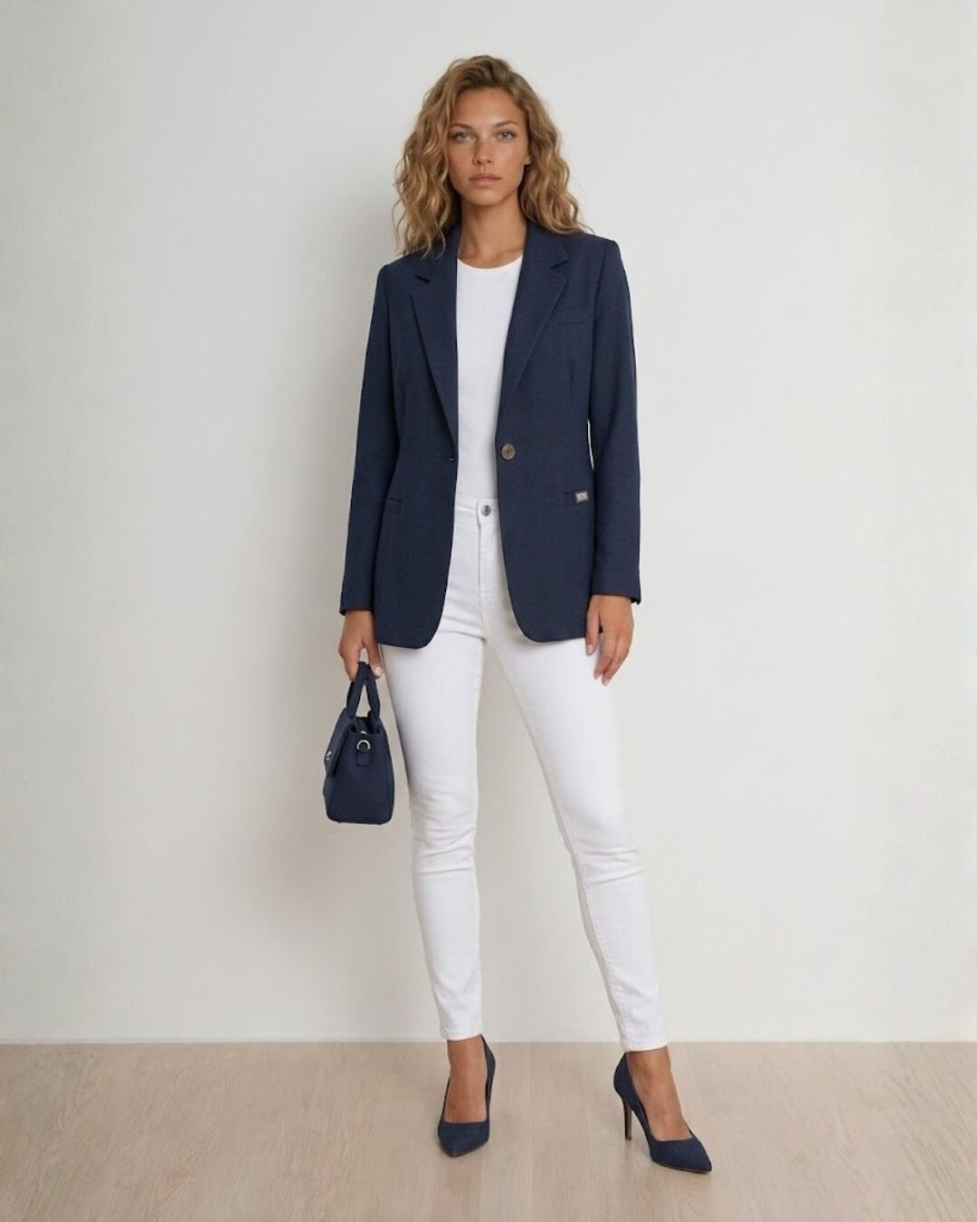 Ester Kışlık Blazer Ceket - LACİVERT