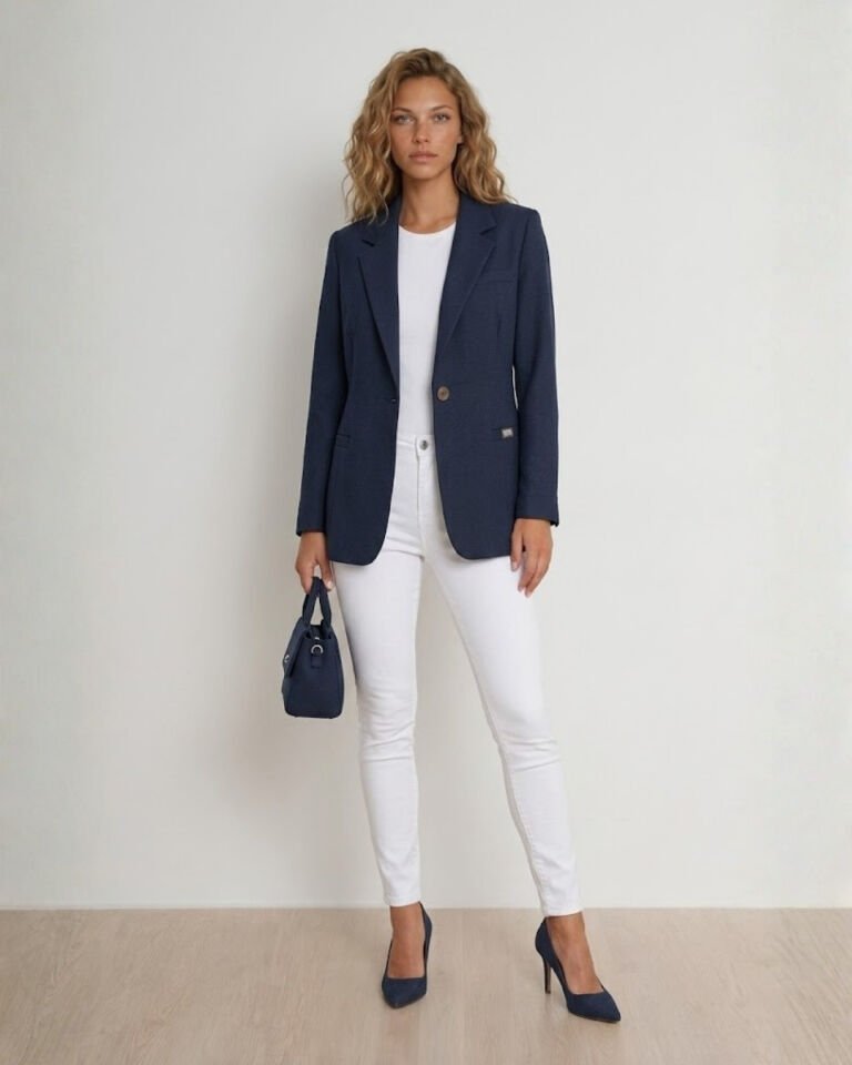 Ester Kışlık Blazer Ceket - LACİVERT