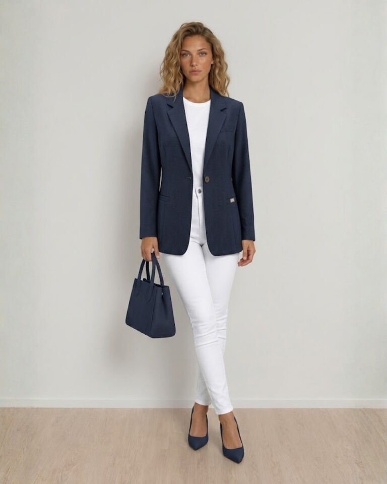 Ester Kışlık Blazer Ceket - LACİVERT