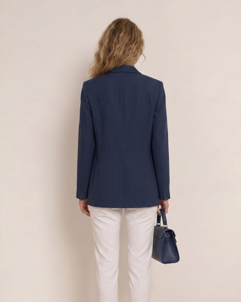 Ester Kışlık Blazer Ceket - LACİVERT