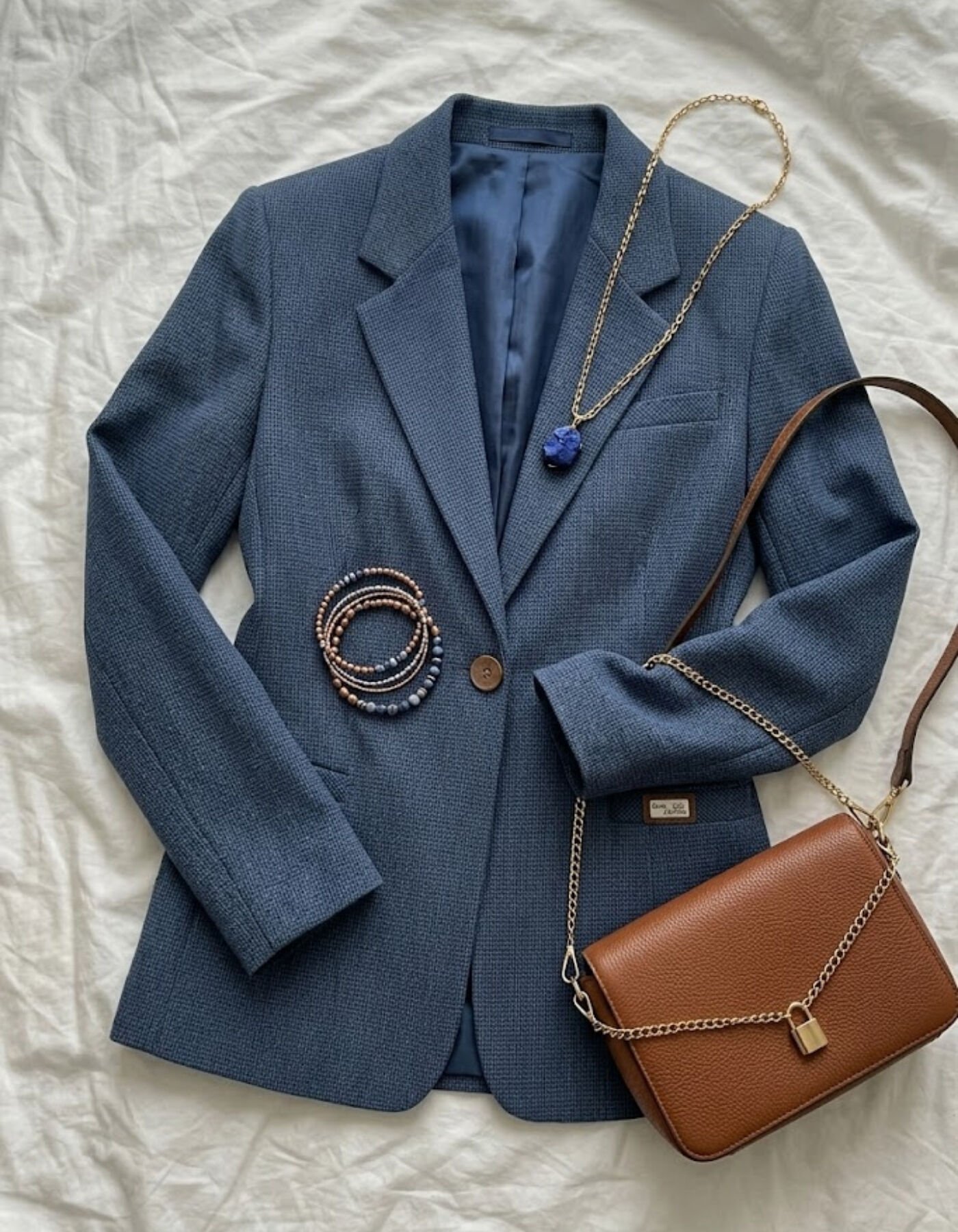 Ester Kışlık Blazer Ceket - MAVİ