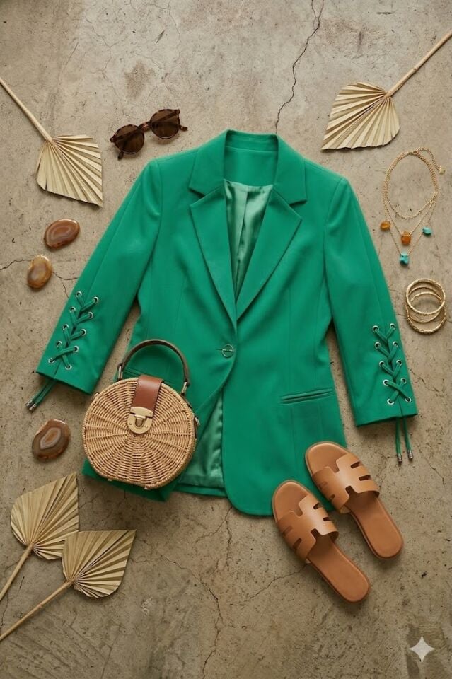 Sofia Blazer Ceket - YEŞİL