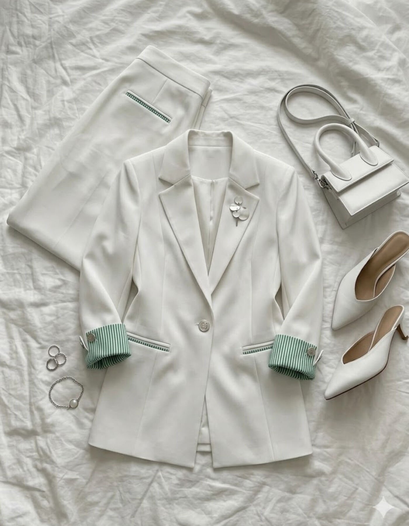 Amara Blazer Ceket - BEYAZ