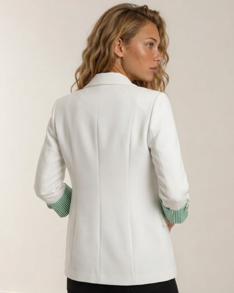 Amara Blazer Ceket - BEYAZ