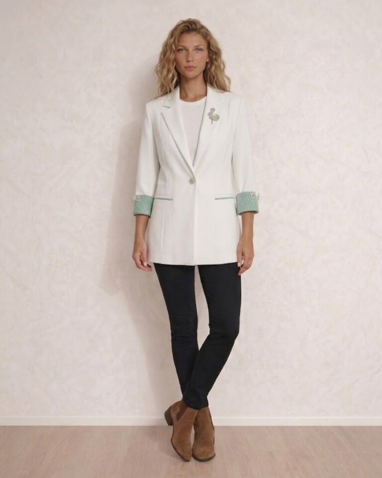 Amara Blazer Ceket - BEYAZ