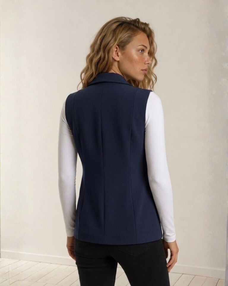 Marta Canvas Yelek - LACİVERT