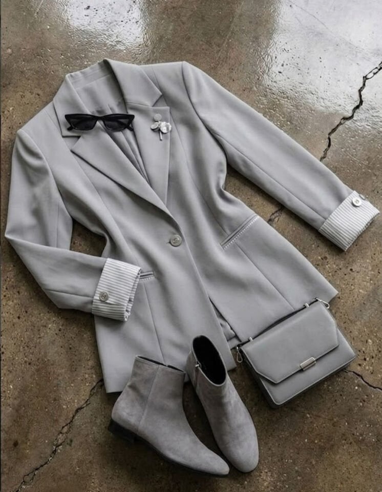 Amara Blazer Ceket - GRİ