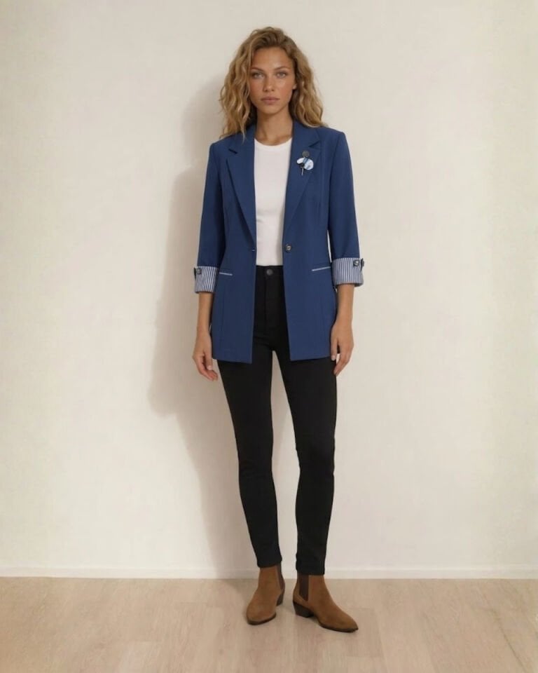 Amara Blazer Ceket - LACİVERT