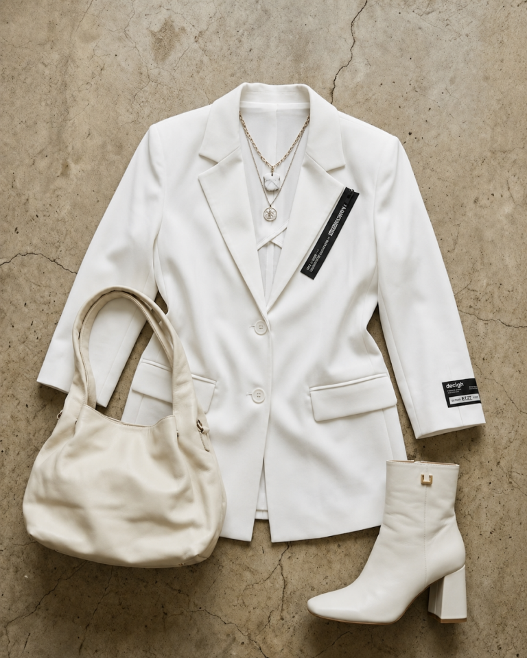 Zoe Yazlık Blazer Ceket - BEYAZ