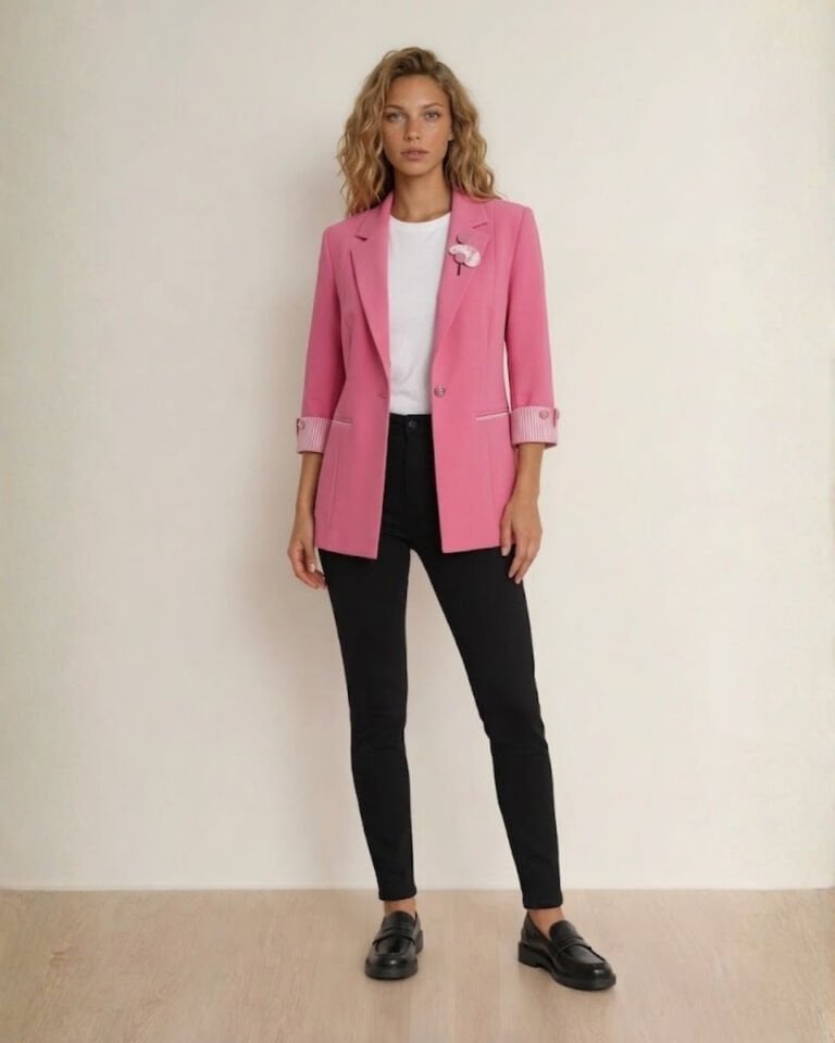 Amara Blazer Ceket - PEMBE
