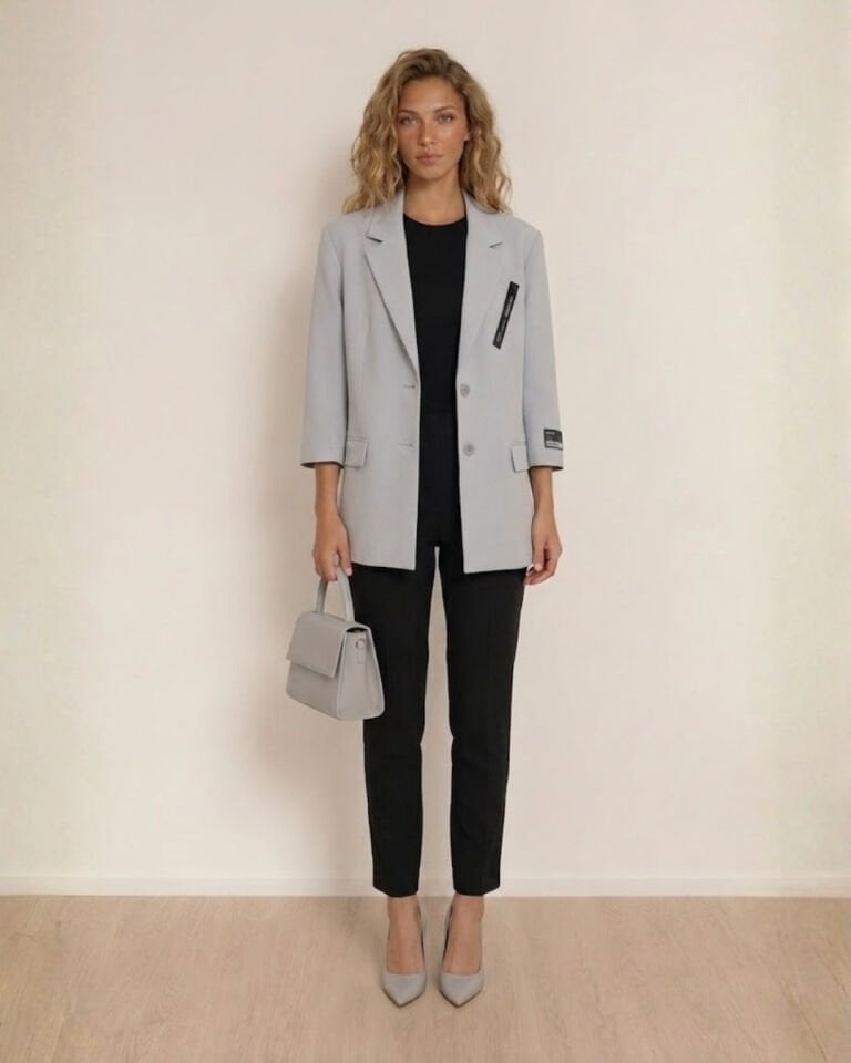 Zoe Yazlık Blazer Ceket - GRİ