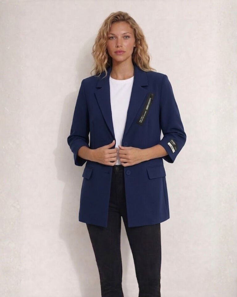 Zoe Yazlık Blazer Ceket - LACİVERT