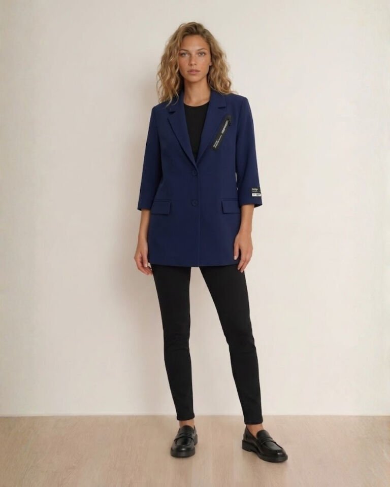 Zoe Yazlık Blazer Ceket - LACİVERT