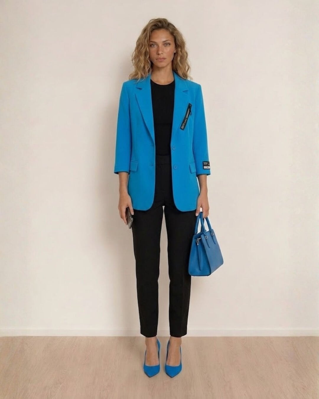 Zoe Yazlık Blazer Ceket - MAVİ
