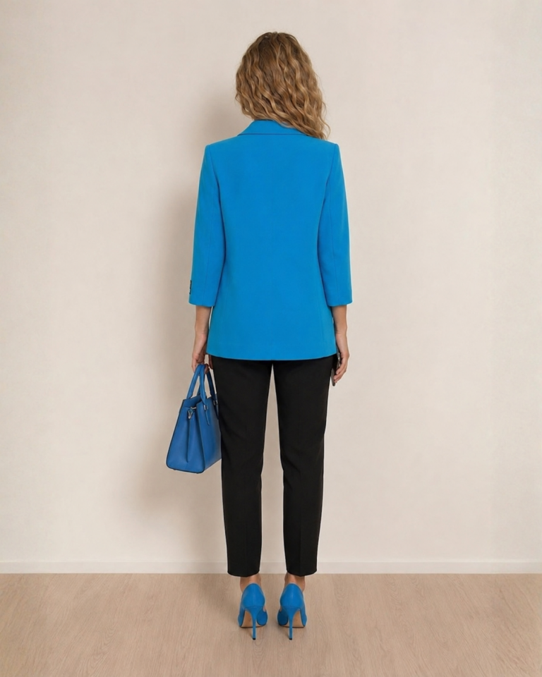 Zoe Yazlık Blazer Ceket - MAVİ