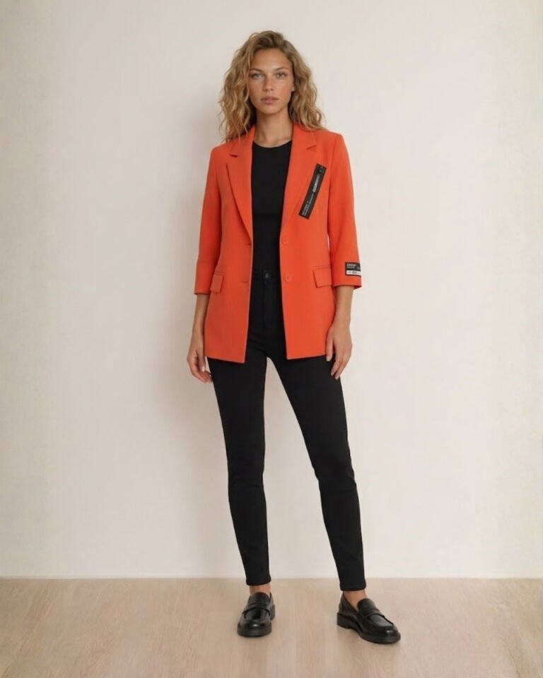Zoe Yazlık Blazer Ceket - TURUNCU