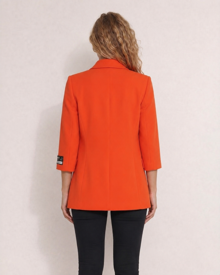 Zoe Yazlık Blazer Ceket - TURUNCU