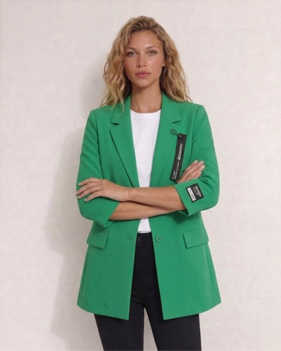 Zoe Yazlık Blazer Ceket - YEŞİL