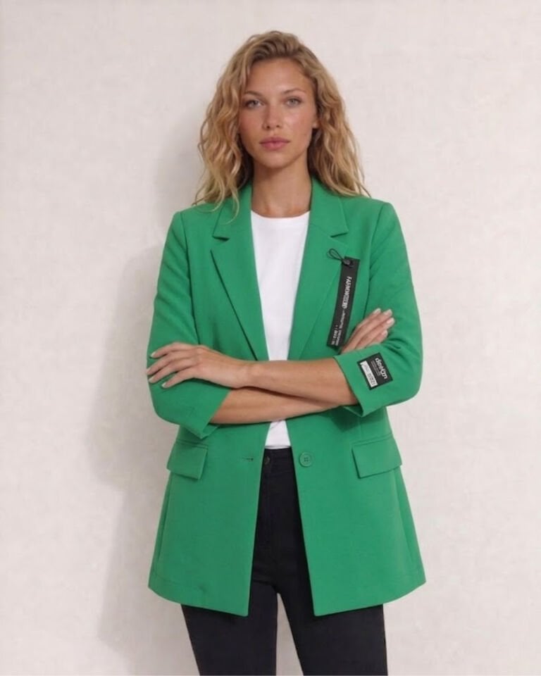 Zoe Yazlık Blazer Ceket - YEŞİL