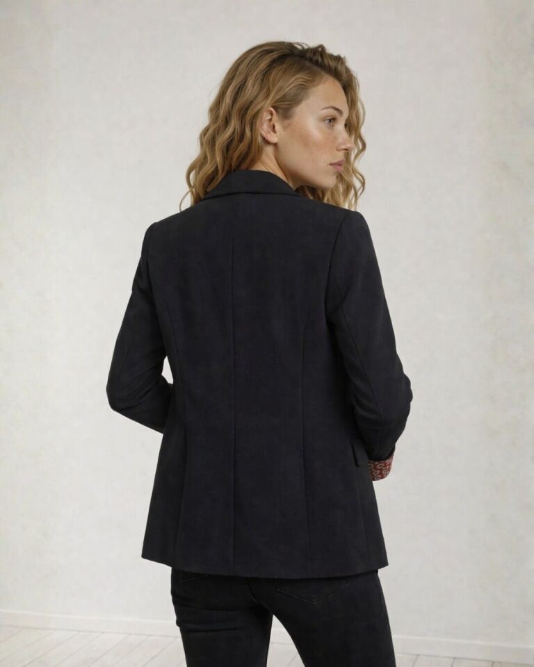 Zoe Uzun Kollu Blazer Ceket - SİYAH