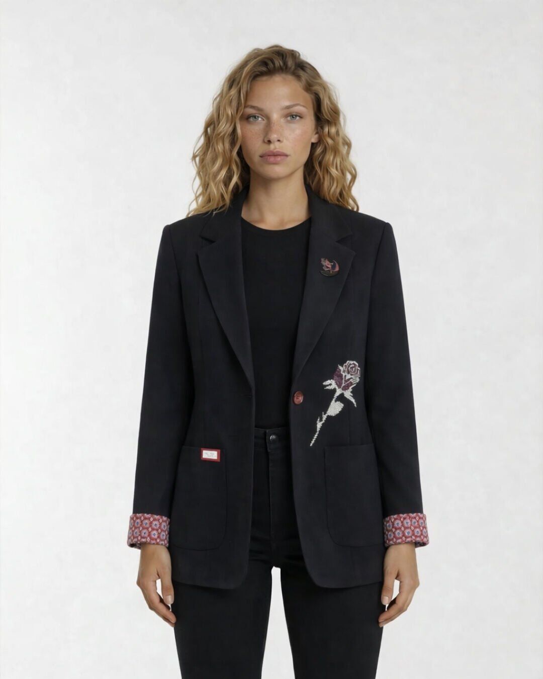 Zoe Uzun Kollu Blazer Ceket - SİYAH