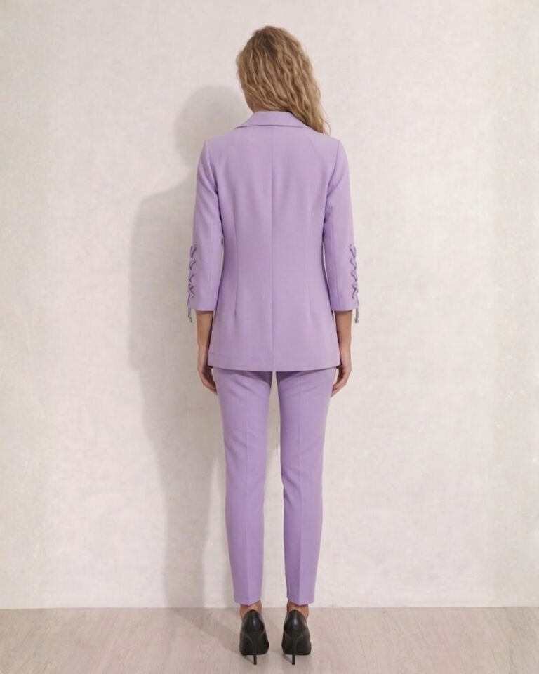 Mia Yazlık Blazer Ceket & Pantolon Takım - LİLA